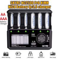 SKYRC NC2500 Pro NiMH NiCd LCD Smart Battery Charger for AA AAA Rechargeable Batteries 3in1