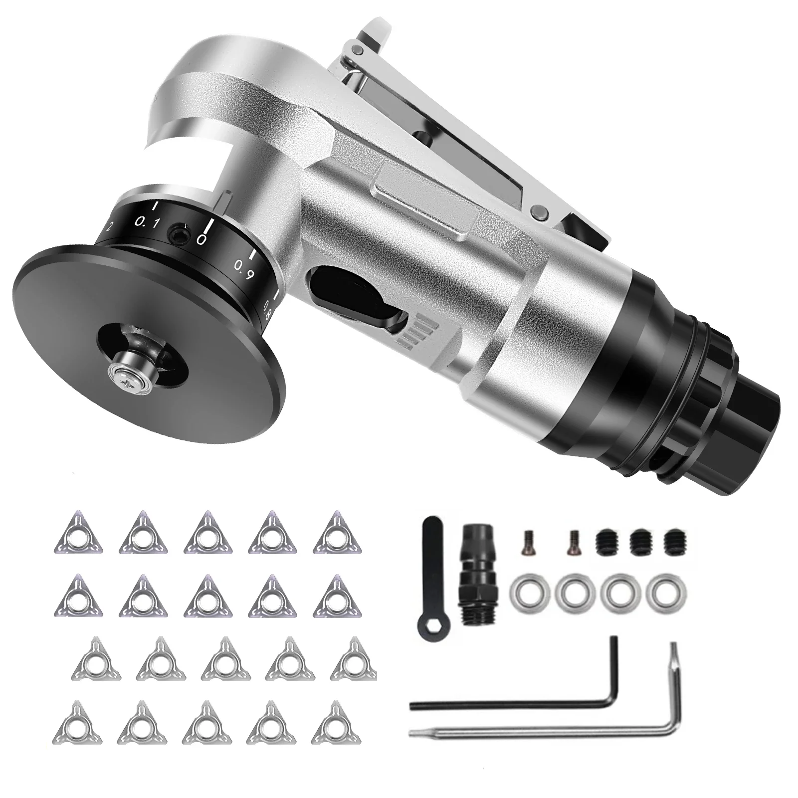 30000 RPM Pneumatic Chamfering Tool 45 Degree Metal Deburring Trimming Machine Arc Edge Beveler Kit for Precision Engineering