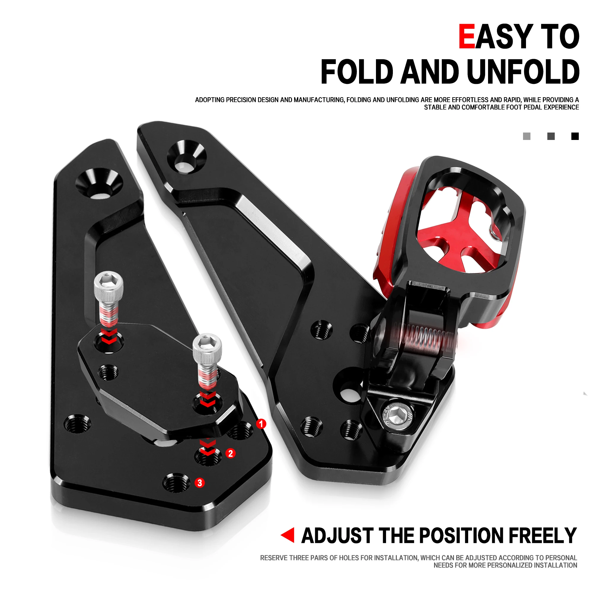 For Honda XADV X-ADV 750 2021-2025 Rear Foot Pedal Motorcycle XADV750 Foot Pegs Aluminium Footrest Expandable Teeth Pedal Kit