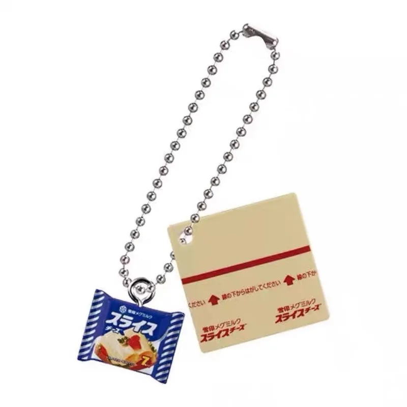Bandai Gashapon Cute Kawaii Candy Toy Figure Anime Miniature Japanese Snack Food Keychain Cheese Pendant Model Capsule Toys Gift