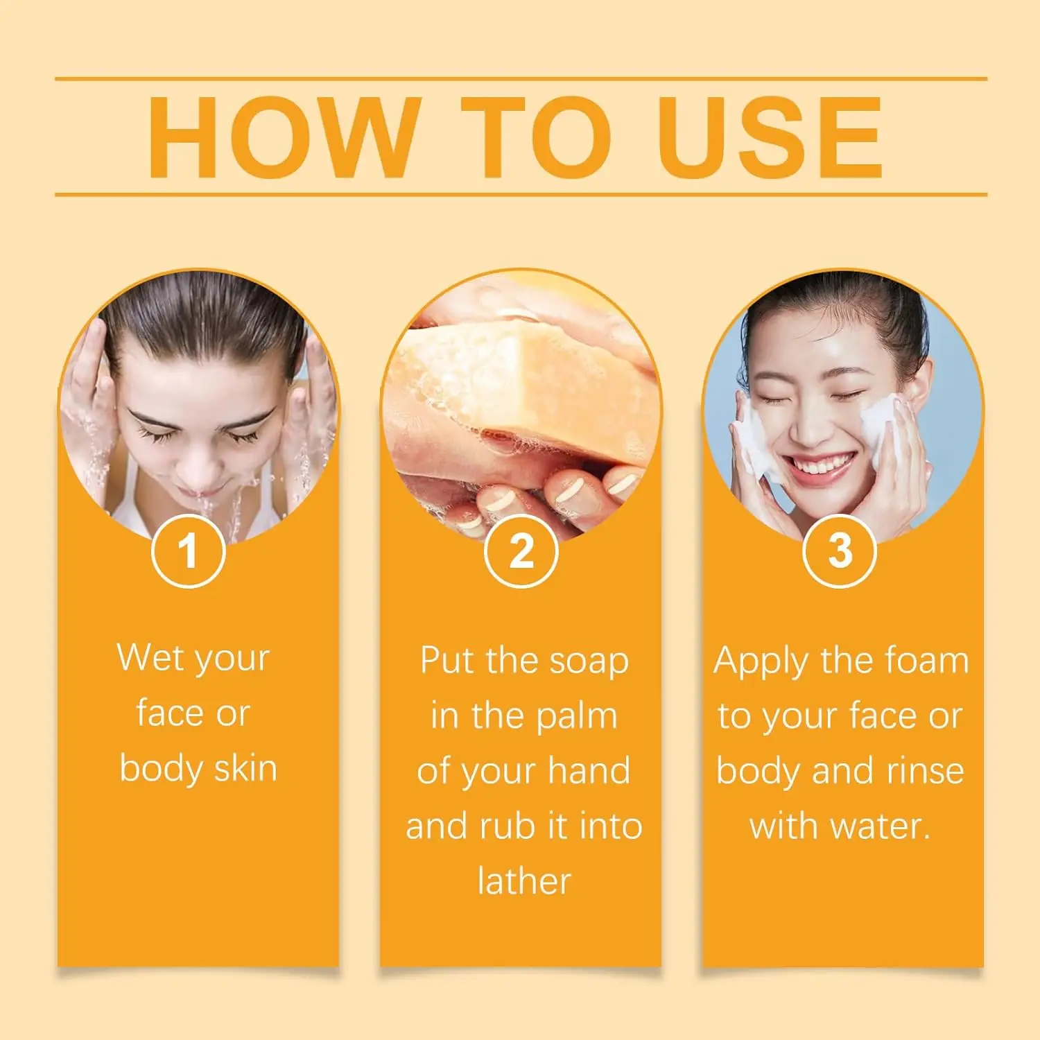 Turmeric Hand Made Soap, Lemon Kojic Acid Soap, Shower and Facial Soap Deep Cleaning For Face Body Skin Care