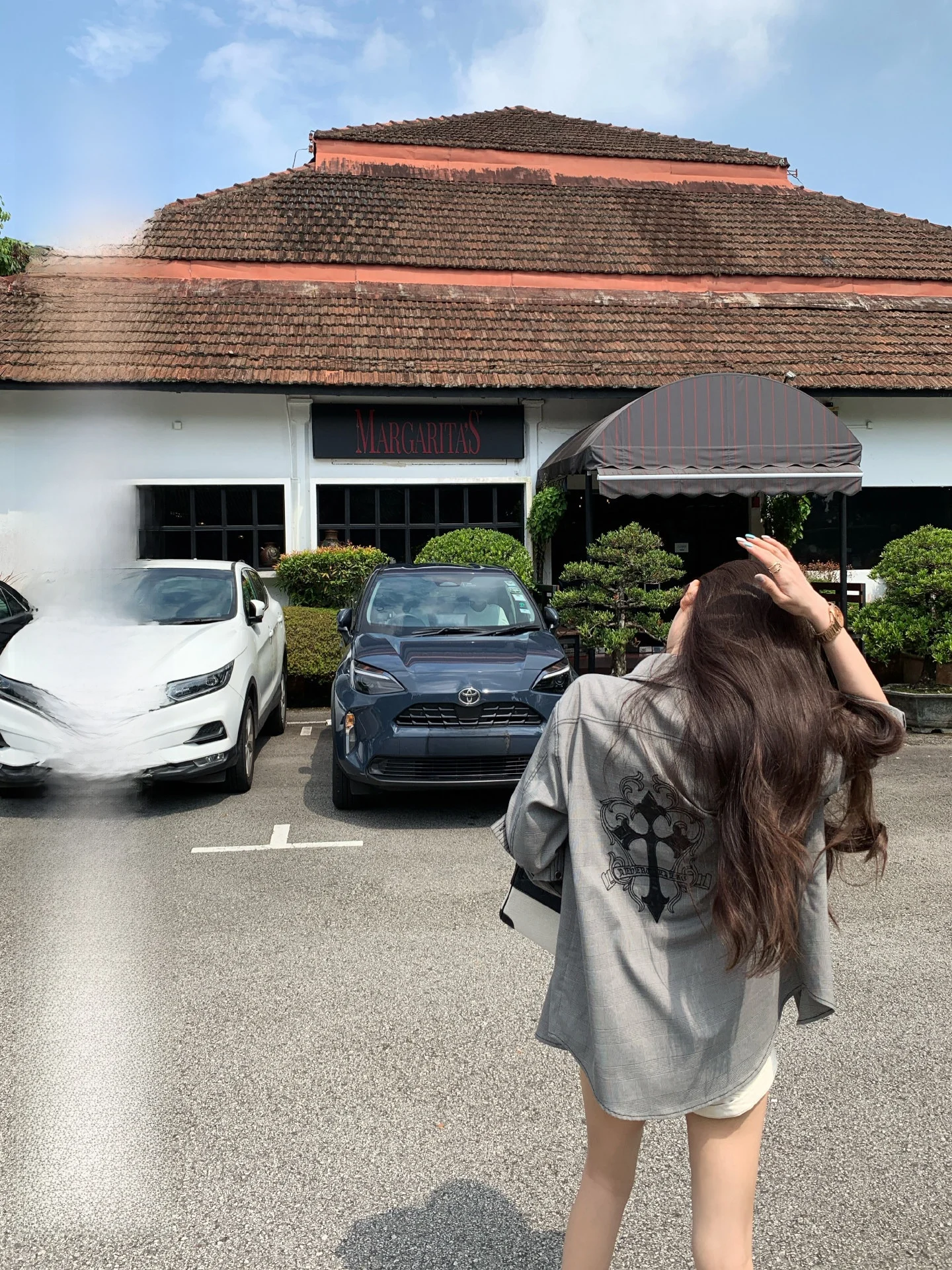 

Женская рубашка в клетку OKMAOP, весенний сезон, открытый кардиган, дизайнерский принт, свободный крой, длинный рукав, корейский стиль