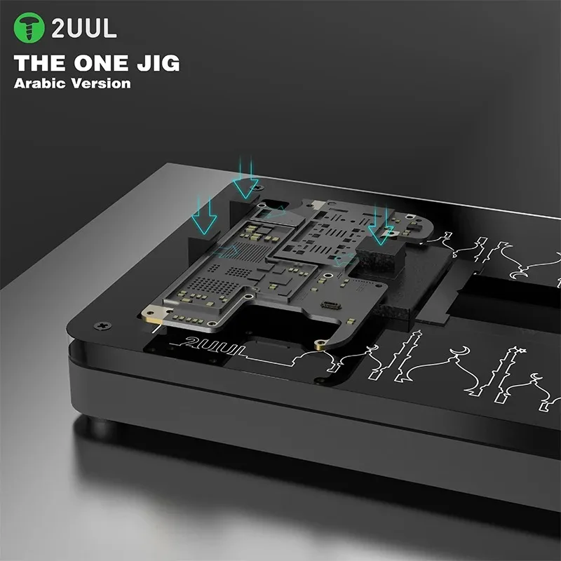 2UUL BH08 THE ONE JIG Fixture Arabic Version Clamping For Phone PCB Board Motherboard CPU IC Chip Repair Tool Kit view 3