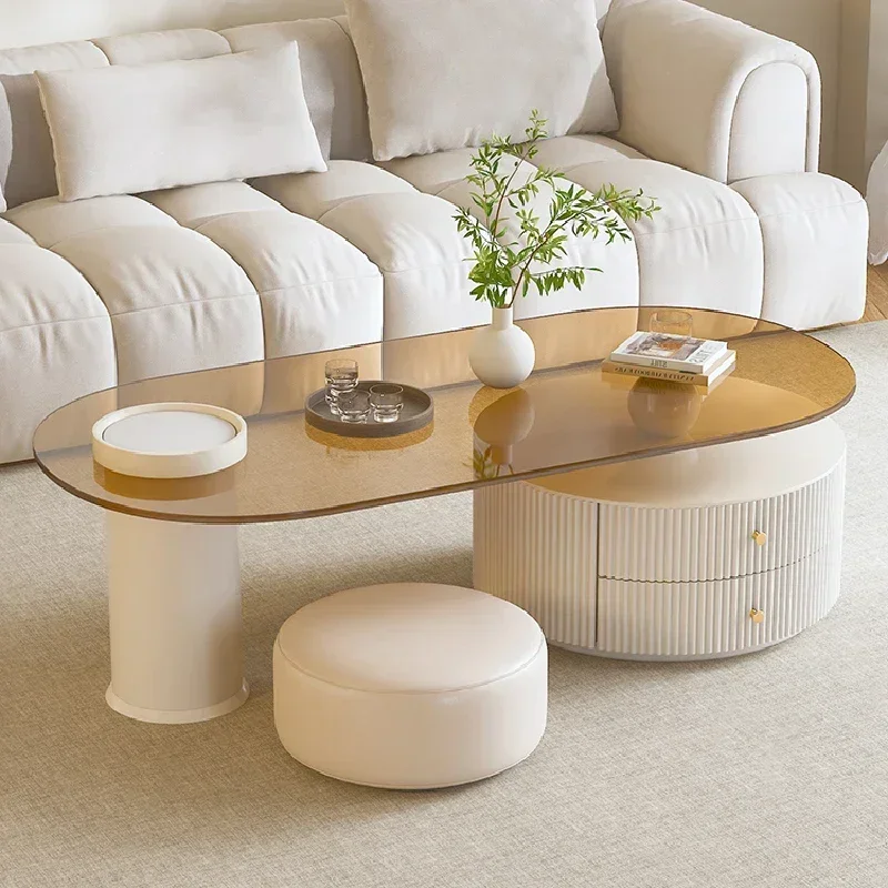 

Minimalist Living Room Coffee Table Nordic Mobile Modern Luxury Transparent Center Table Design Meuble De Salon Home Furniture