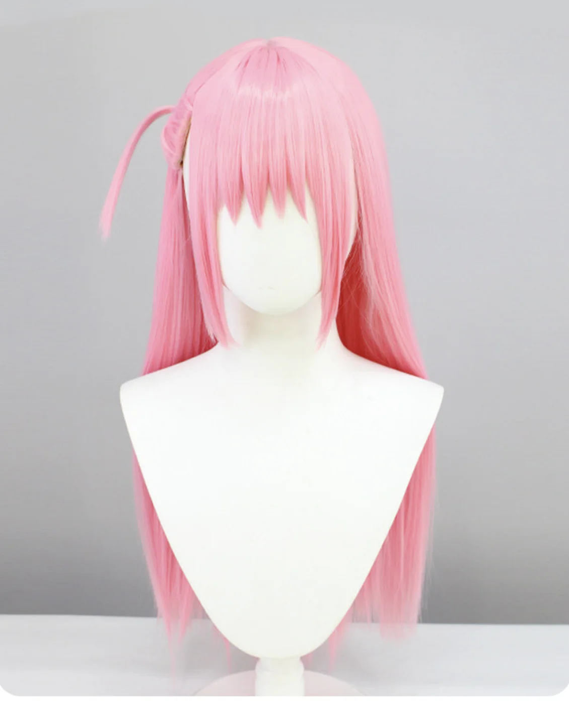 Mulheres anime bocchi the rock cosplay gotou hitori peruca cosplay longo rosa cabelo reto resistente ao calor