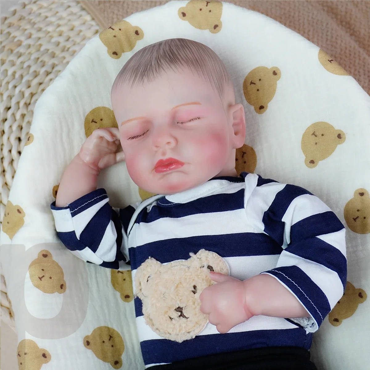 

Realistic Newborn Baby Realistic Newborn Doll Body Soft Newborn Baby Doll Children's Newborn Gift Set with Birth Certificate