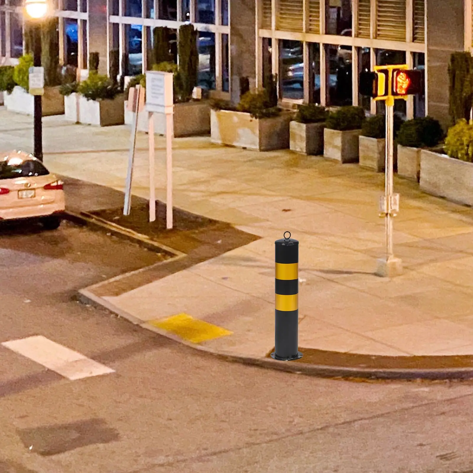 Bolardo de tráfico seguro, poste de estacionamiento, barrera de entrada, lote de conos de columna, valla de pila de seguridad, delineador, herramienta de advertencia de tráfico