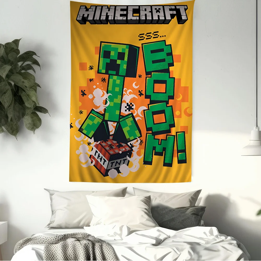 Game Mine And M-MINECRAFTES Hanging Bohemian Tapestry Bohemian Wall Tapestries Mandala Cheap Hippie Wall Hanging