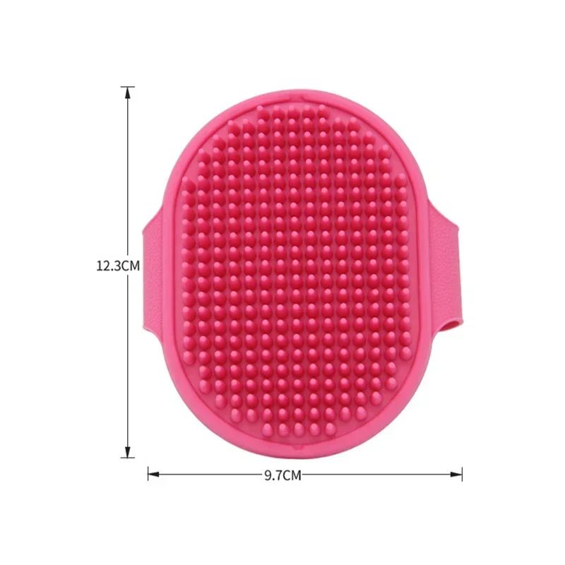 Soft Silicone Pet Bath Brush Massage Scrubber Foam Dispensing Wash Comb for Dog Cat Shower Cleaning Pet Grooming Care Supplies - view 6