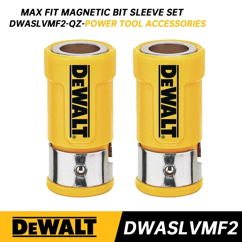 DEWALT DWASLVMF2 MAXFIT Magnetic Bit Sleeve Set Impact Driver Cordless Drill Bits Sets Dewalt Power Tool Accessories