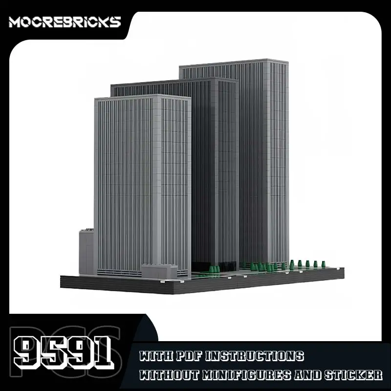 Classic Tower Rockefeller XYZ Buildings Model Skyscraper Architectural Complex Assembly Bricks Toy Children's Collectible Gifts