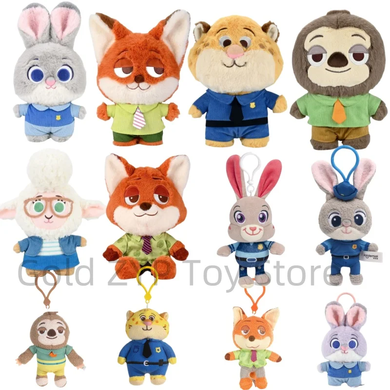 مجنون Zootopia سلسلة البرق قلادة دمية جودي نيك الثعلب أفخم دمية قلادة المفاتيح بنين بنات أصدقاء الهدايا