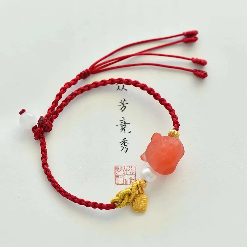 

Bracelet Female Tiger Tiger Shengwei Red Rope