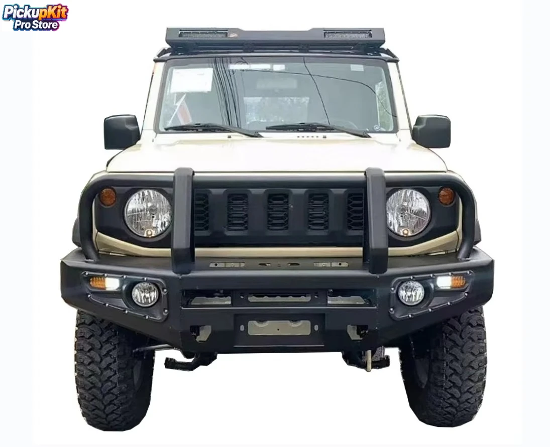 

Slap-Up Full-Wrap Lamp-Protected Steel Front Bull Bar for Jimny JB64/JB74