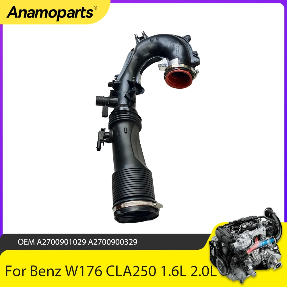 

Engine Part Air Intake Hose Fit 1.6 2.0 TL GAS M270 For 14-20 Mercedes-Benz A B CLA GLA CLA250 W176 W117 1.6TL 2.0TL A2700901029