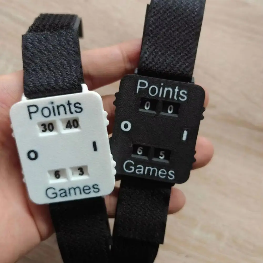 Afbeelding 6: Draagbare tennisscoremeter Verstelbare polsband Lichtgewicht scoremeter Polsband Duidelijk display Groot scherm Polsscoreteller