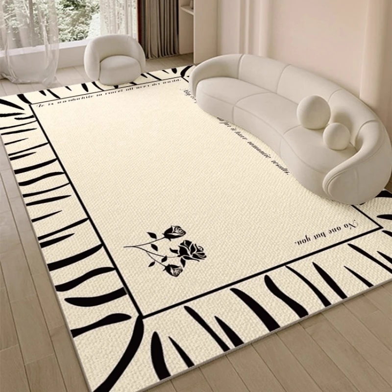 

Cream Style Large Area Living Room Carpet Sofa Coffee Table Floor Mat Comfortable Soft Bedroom Bedside Home Decoration Rug Tapis