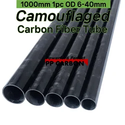 1000mm Forged Carbon Fiber Tube For RC Airplane Parts Glossy Colored Carbon Tube for CNC Machining 16mm 18mm 20mm 22mm