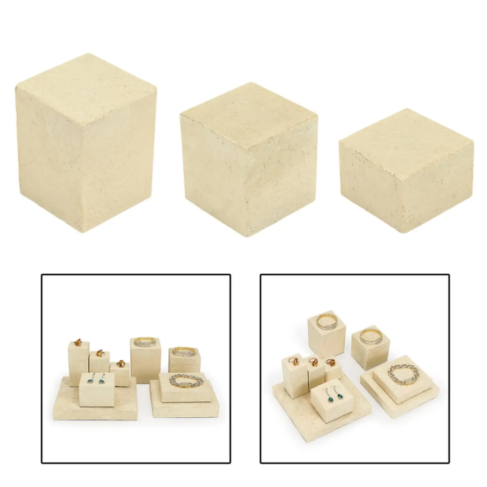 

Display Block Exhibition Jewelry Storage Countertop Display Base for Jewelry