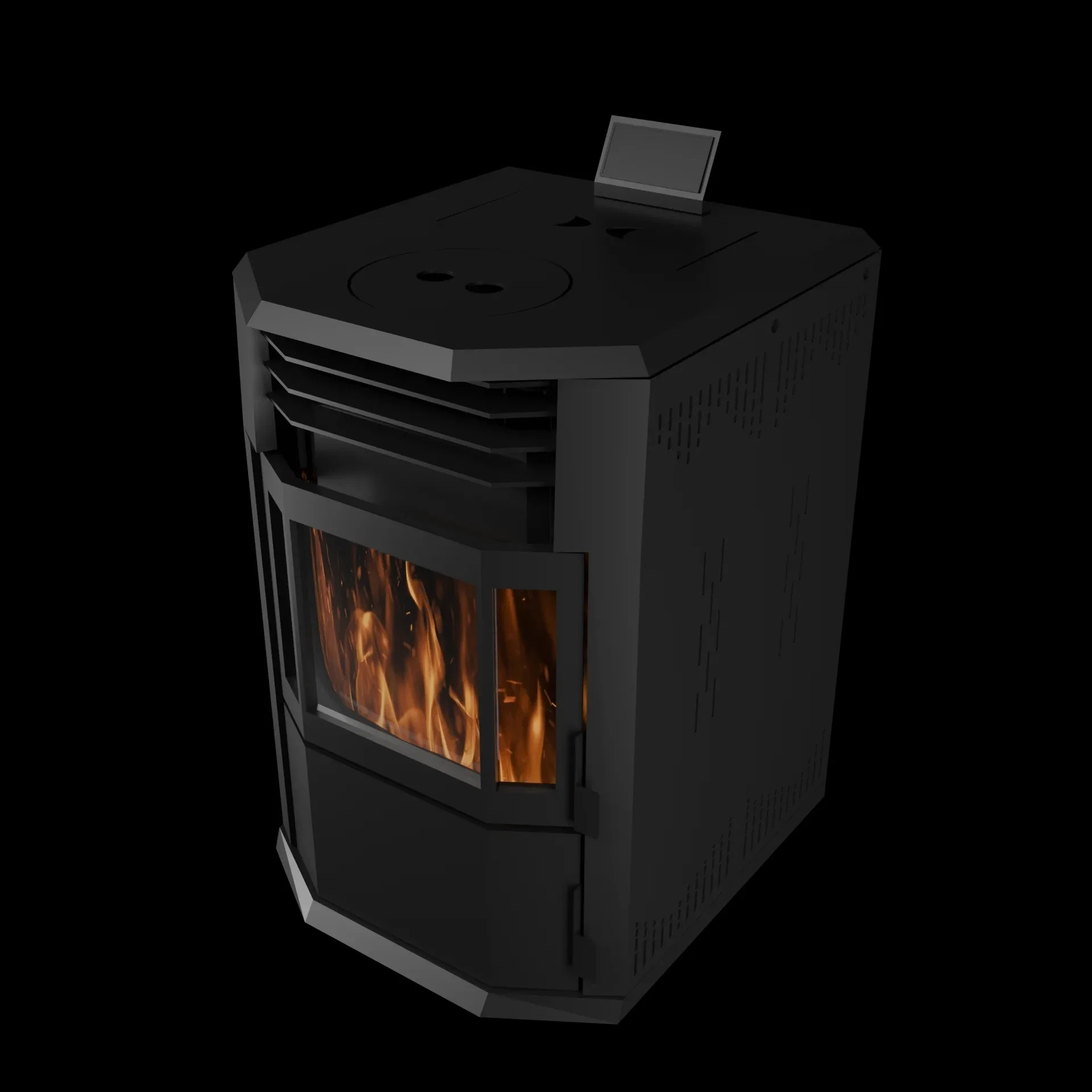 

10kW Automatic Modern Indoor Wood Burner Biomass Pellet Stove Central Water Heating Free-standing for Home Fireplaces Fireplace
