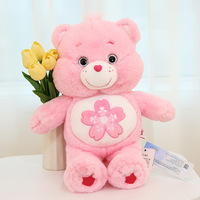 22/33/45cm Care Bears Kawaii Plush Toys Pink Sakura Bear Lovely Cartoon Bear Soft Stuffed Dolls Girls Boys Cute Toys Gift