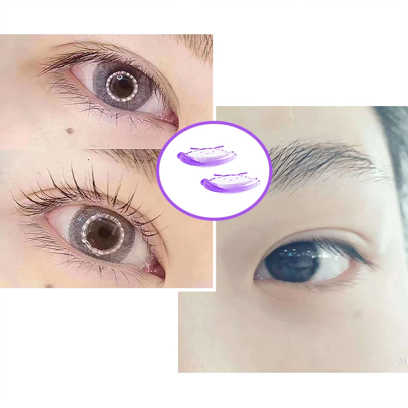 5 pares c onda silicone cílios perm almofadas pegajosas cílios haste escudo levantamento 3d cílios modelador acessórios ferramenta de maquiagem