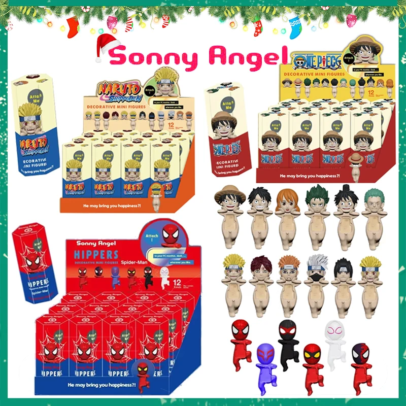 Sonny Angel Naruto One Piece Spider-Man Series caja ciega personaje decoración juguetes Mini muñecas Anime teléfono móvil regalos de navidad