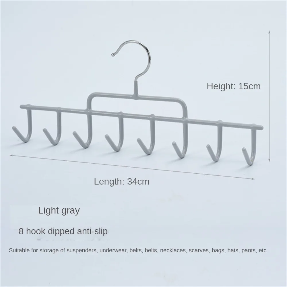 Scarf  Rack Hanger Household Iron Multifunctional Simple Wall Hooks Storage Rack Strong Load-bearing Capacity Hat Accessories