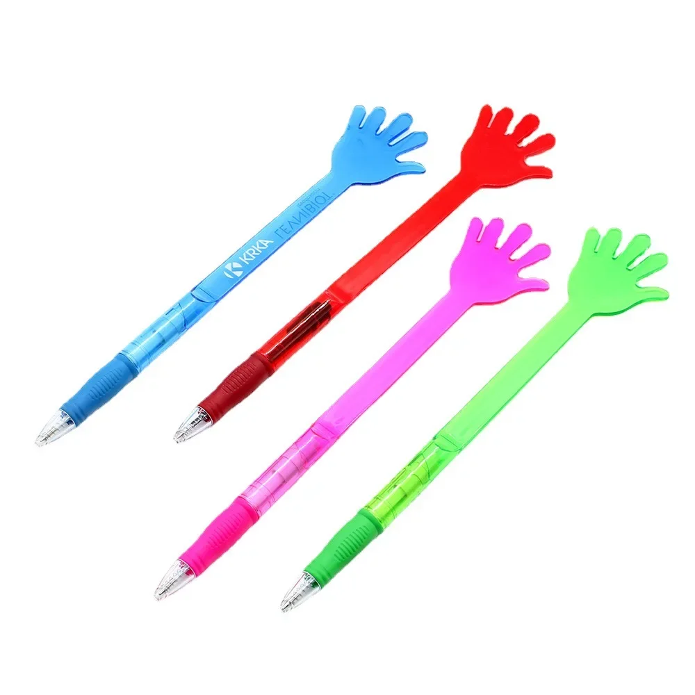 50pcs  Five Finger Ballpoint Pen Creative New and Unique Cartoon Palm Shape Gift Gesture Pen Big Palm Ballpoint Pen