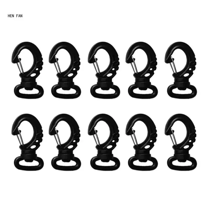 

10Pcs Scubas Diving Clip Spring Hook Single Ended Diving Clip Nylon Swivels Hook Diving Accessories Enduring M89D