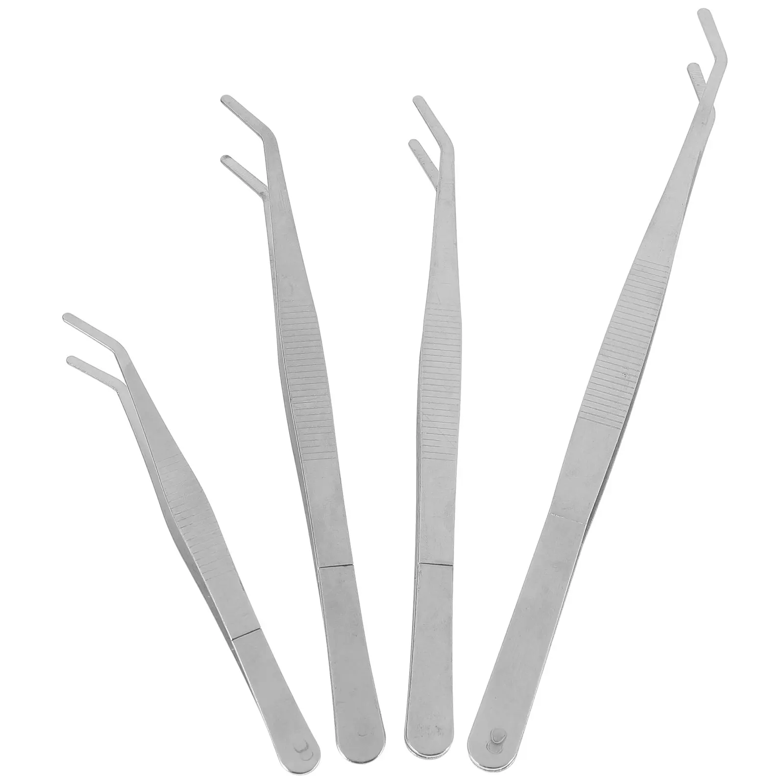 

4pcs Garden Tweezers Stainless Steel Lightweight Tools for Succulent Bonsai Home Vegetable Portable Gardening Accessory Planting