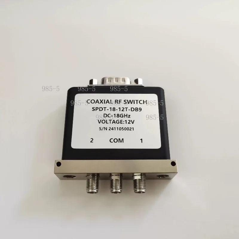 DC-6GHz/12GHz/18GHz SPDT RF Coaxial Switch, 12V TTL Control with SMA Female Connector