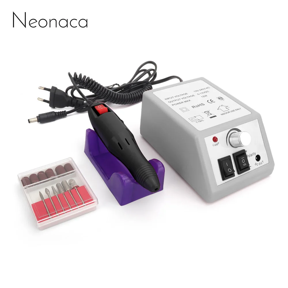 12W Electric Nail Drill Machine 20000rpm Strong Manicure Nail Polishing Grinder Nail File Milling Cutter Pedicure Drill Pen Sets