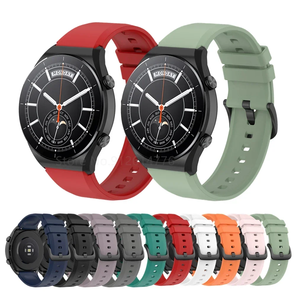 حزام لساعة شاومي S1 النشطة ، سوار ساعة ملون 2 ، سوار لجارمين فينو 2 ، Vivoactive4 ، Amazfit GTR 3 Pro ، سيليكون Correa