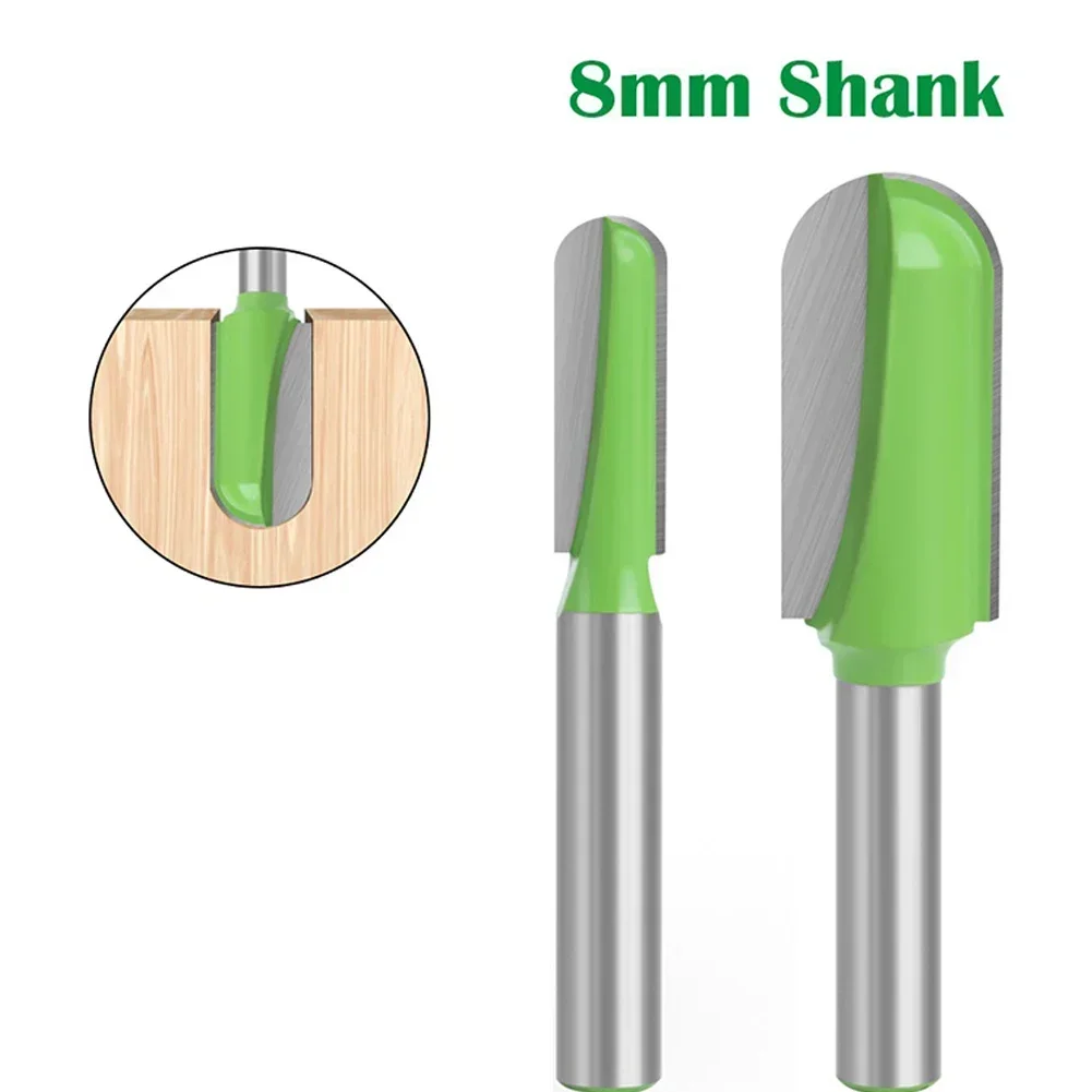 Power Tools Router Bit Workshop Equipment 8mm Shank Anti Kickback Design Deep Round Bottom For Hand Making A Drawer