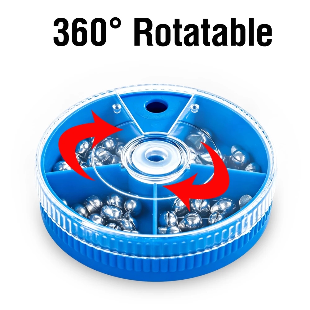 Removable Duckbill Split Shot Fishing Weights Sinker Assortment Box 0.5g-2.5g Lead Bottom Gear Sea Tackle For Soft Baits