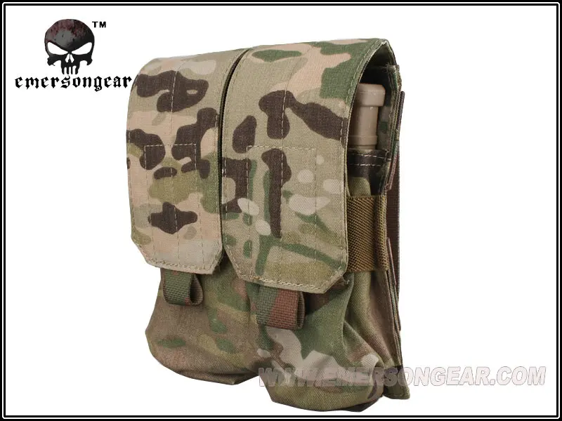 Emersongeargear  Molle Pouch Bag LBT Style M4 Double Magazine Pouch, Tactical Combat Utility Dump Drop EM9026