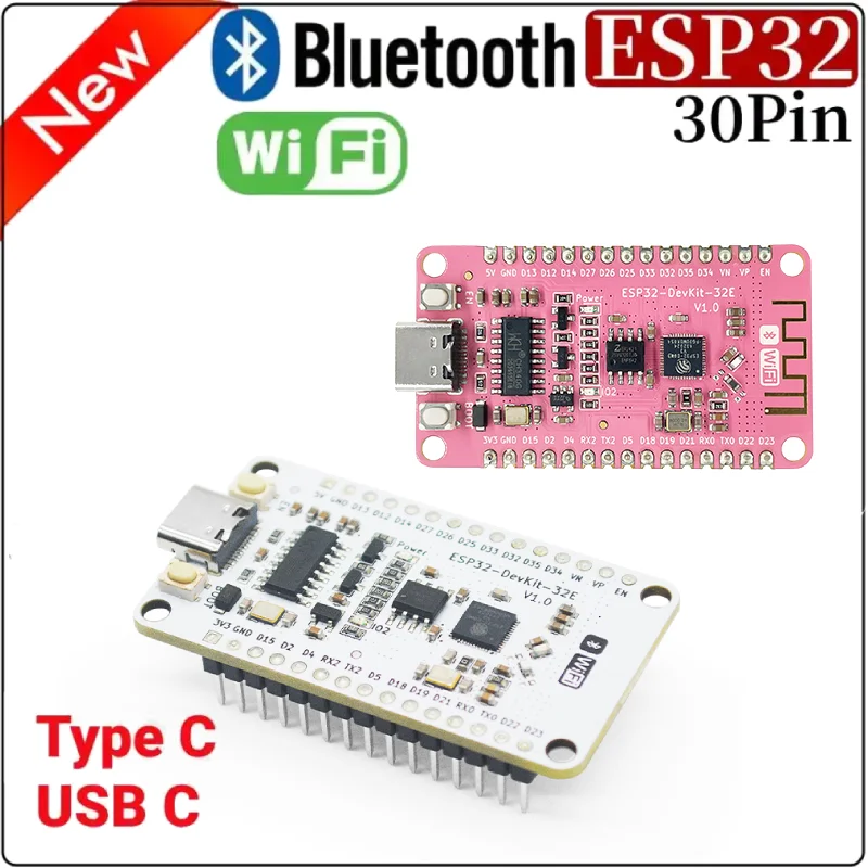 ESP32 development board 30PIN TypeC WIFI+Bluetooth dual core CPU wireless module ESP32-DevKit-32E core board V3 Similar ESP8266