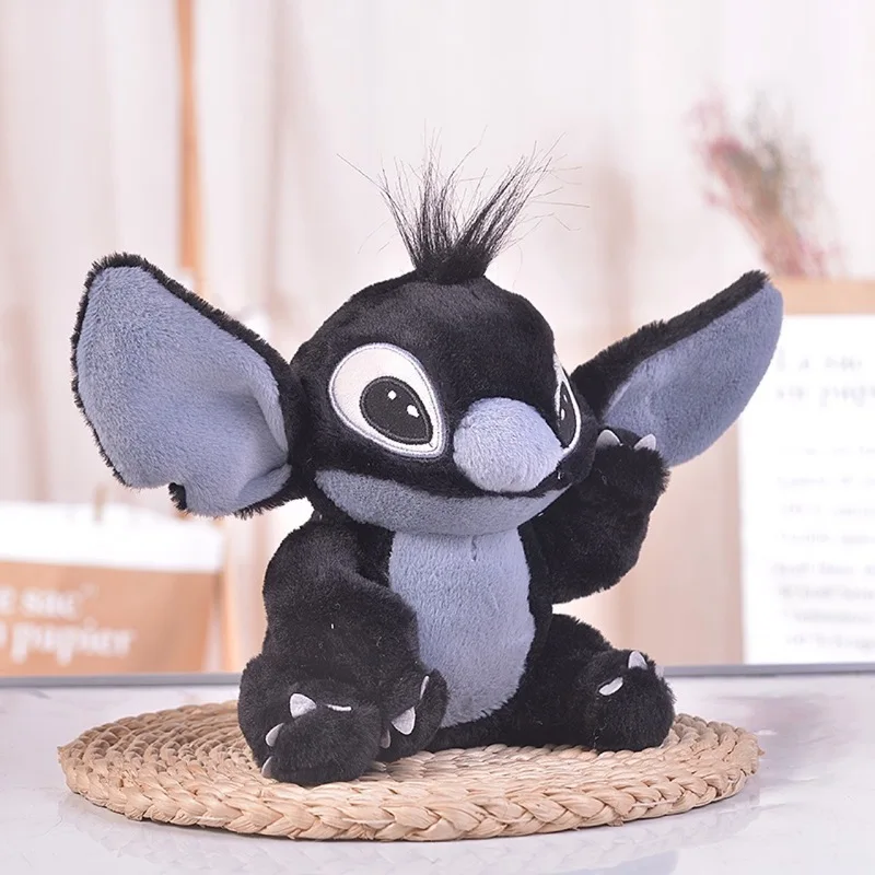 2024 Stitch Plush Black Doll Disney Lilo & Stitch Original Plushies Children Birthday Gifts Stitch Fans Collection Toys Wholesal