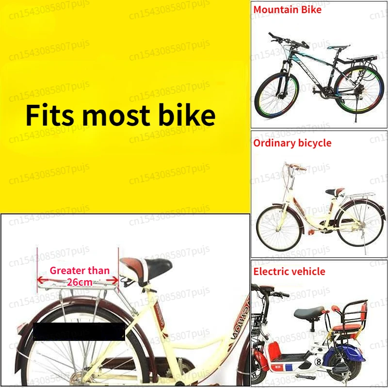 Thickened Bicycle Rear Double Armrest Child Seat Widened Pedal Electric Vehicle Child Seat Mtb Saddle Bicycle Seat