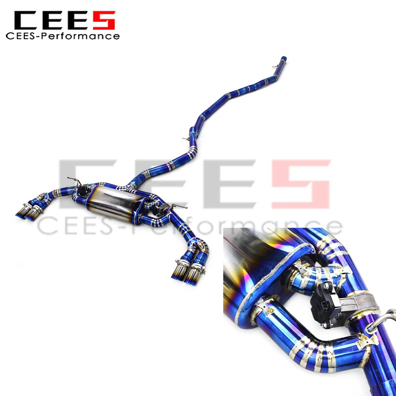

cees Catback Exhaust 2015-2019 for BMW X6 F16 M40i 3.0T Valvetronic Valve System High Performance Muffler Exhaust Pipe Kit