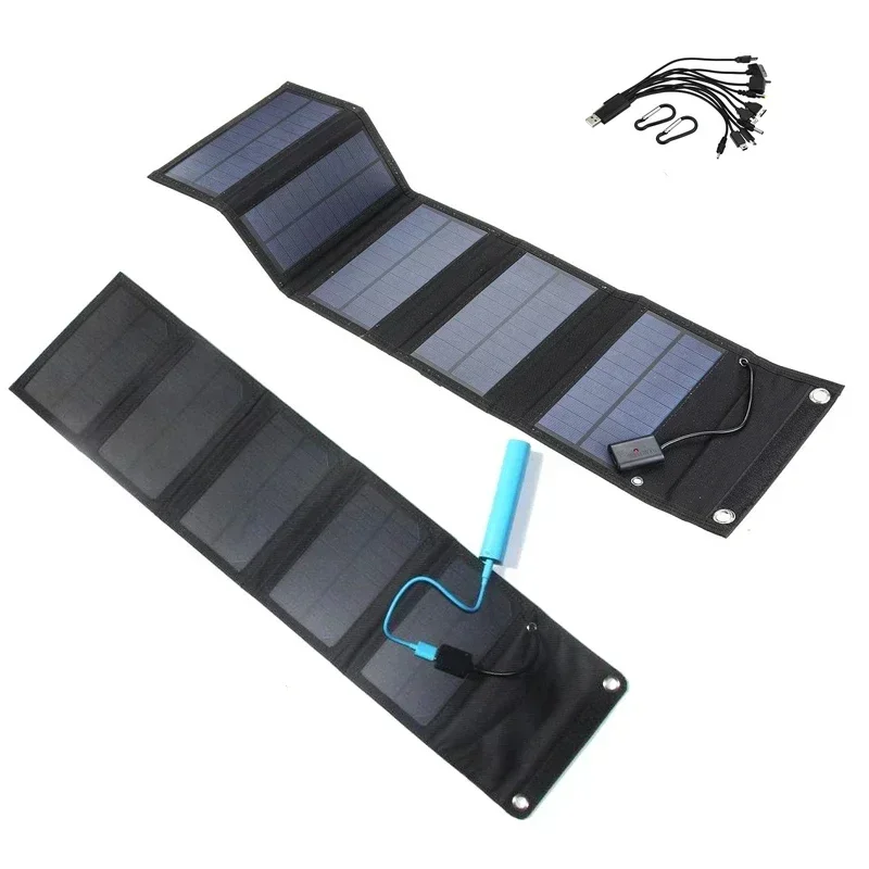 Hot Selling USB Waterproof Outdoor  5V Solar Panel Power Bank Suitable for Travel and Camping Solar Phone Charging System