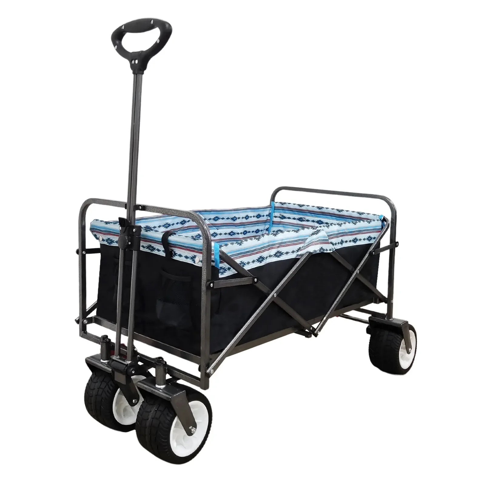 GT2133 Folding Wagon Truck, dobrável Outdoor Camping Wagon, Praia e Areia Sports Shopping