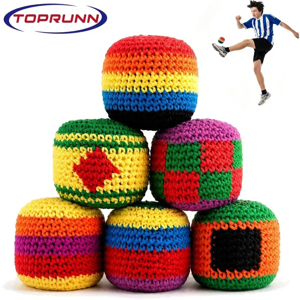 Handmade Sacks Footbag Toy Balls Juggling Ball For Kid Outdoor Toy Soft Ball For Kids Group Playing Activities