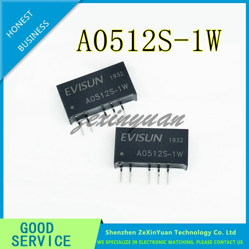 5PCS/10PCS/20PCS A0512S-1WR3 A0512S-1WR2 A0512S-1W A0512S SIP-5 5V TO 12V 1W DC-DC isolapted power module