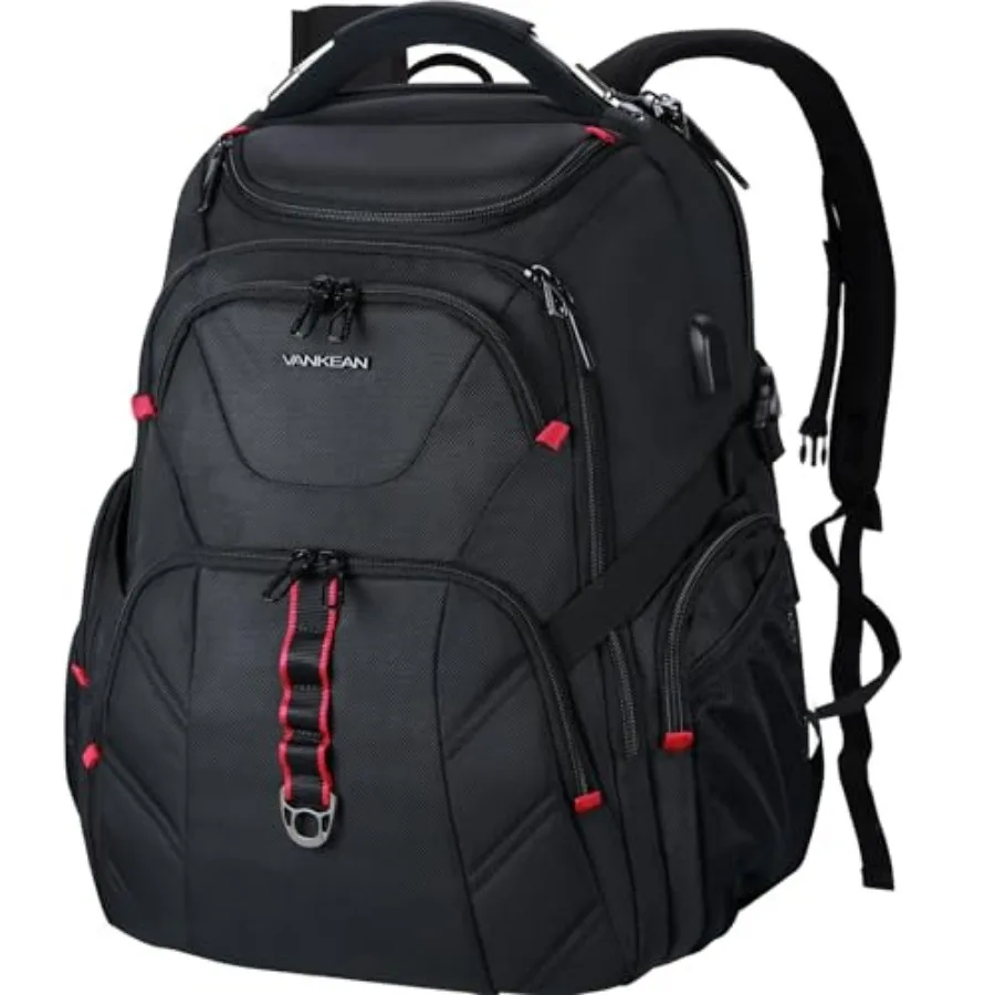 

17.3'' Travel Laptop Backpack TSA Friendly, Water Resistant Anti Theft Extra Large College Backpacks with RFID Pockets, USB Por
