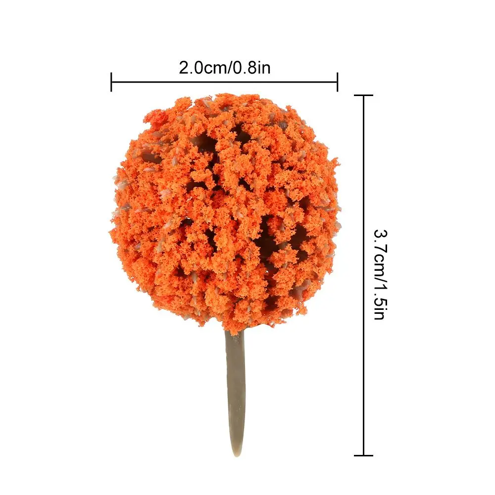 10pcs PlasticArtificial Miniature Flower Tree Scenery Railroad Decoration Building Landscape Model Accessories