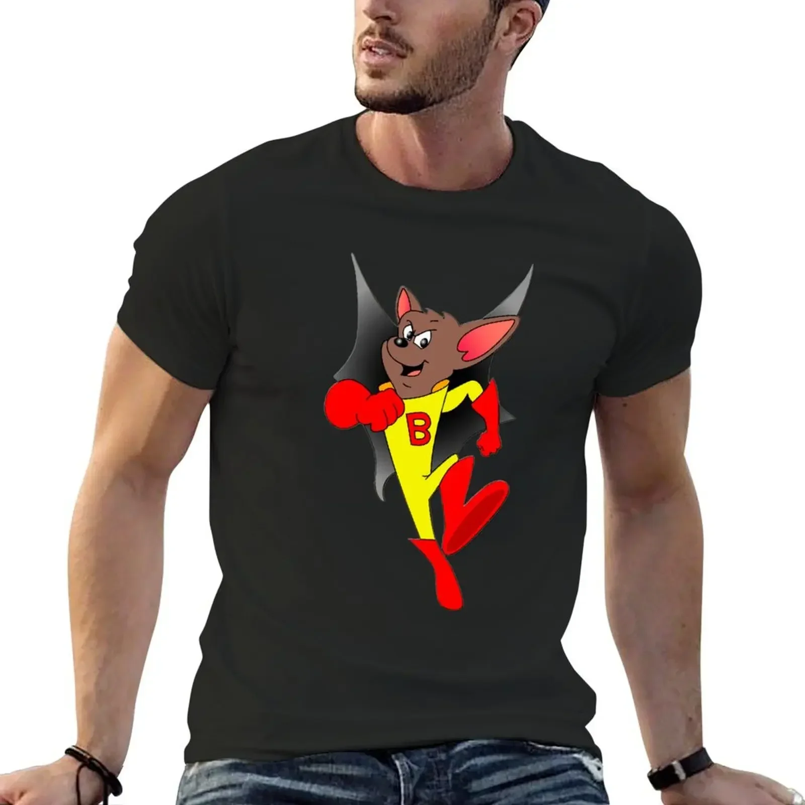 

Batfink run T-Shirt vintage graphic tee Aesthetic clothing man t shirt sweat cotton t shirt men