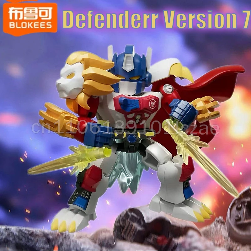Blokees Transformers Versión Defender 7 Guerra por Cybertron Megatron Optimus Figura de Acción Caja Sorpresa Optimus Prime Juguetes Ensamblables