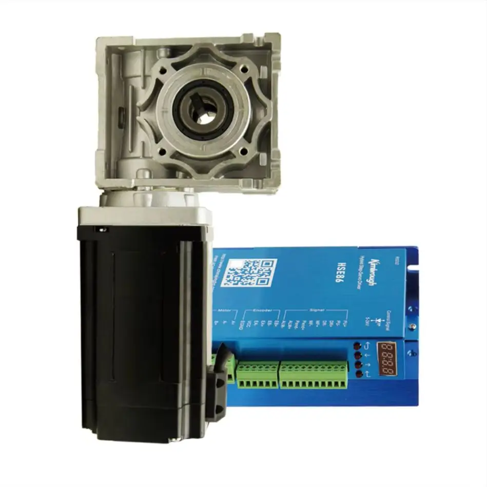 

Червячная передача 8,5 Нм (1215 унций) NEMA34, комплекты шагового двигателя с замкнутым контуром 86HSEWG118 и гибридный сервопривод HSE86, 2-фазный редуктор с ЧПУ